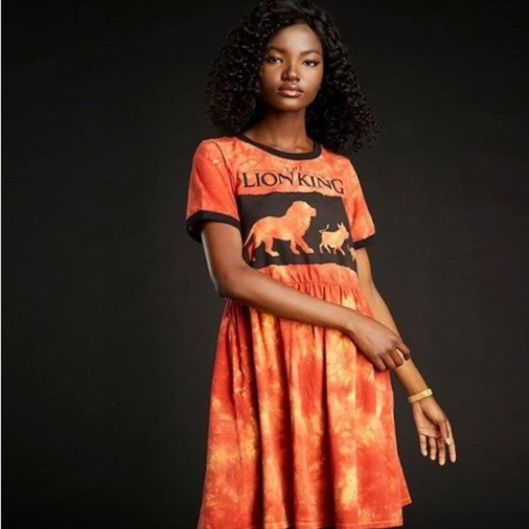 Disney Dresses & Skirts - Lion King Graphic Dress - Orange